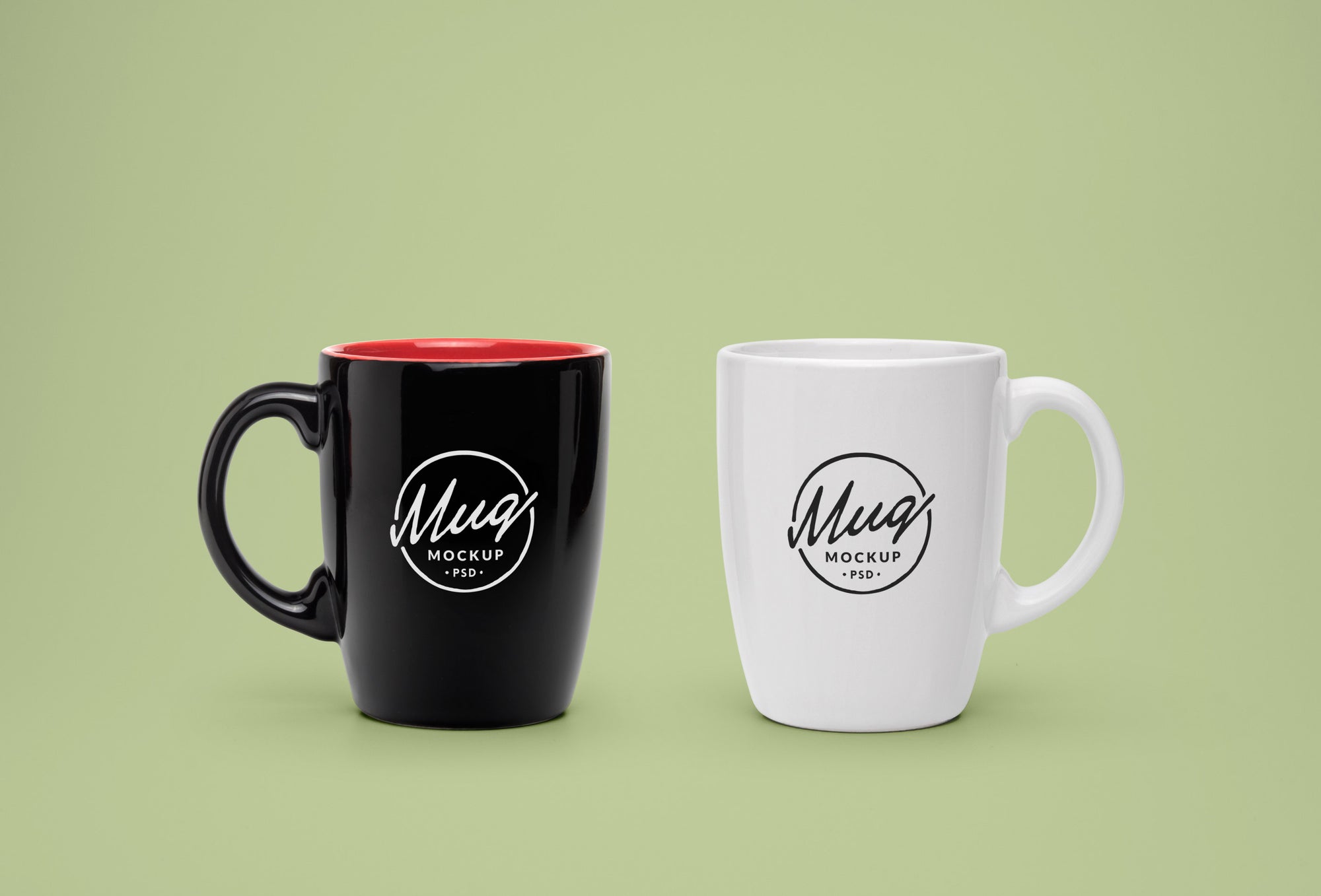Black and White Mug PSD MockUp