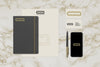 Multipurpose Stationery Mockup with Marble Background