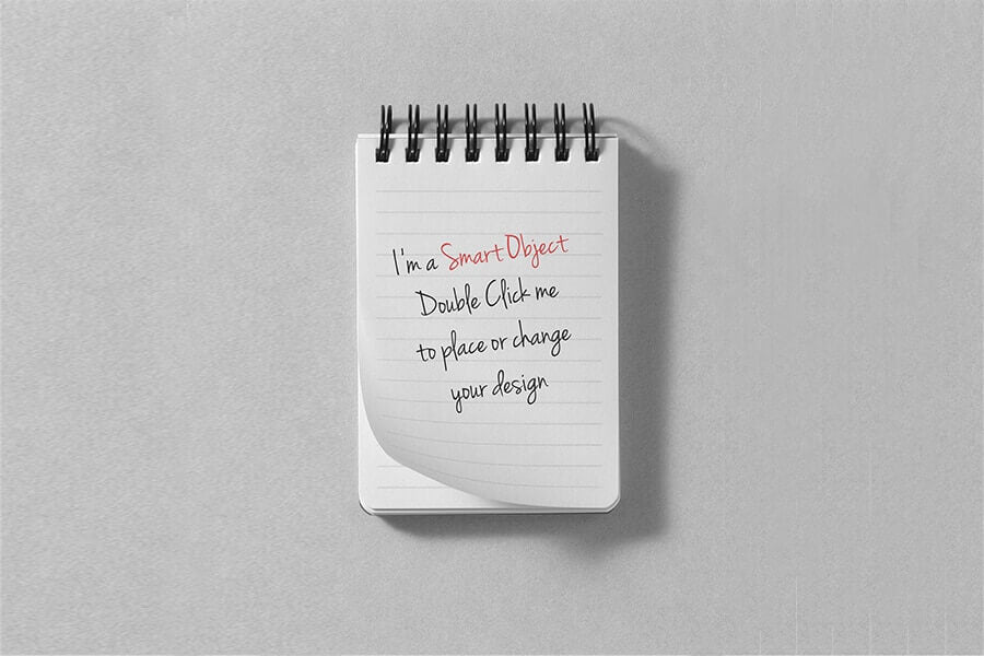 Small Notes Book Mockup