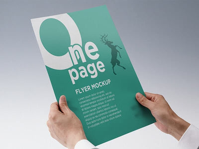 One Page Flyer Mockup