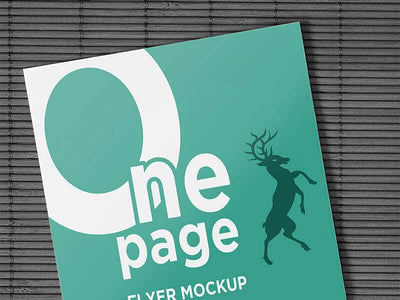 One Page Flyer Mockup