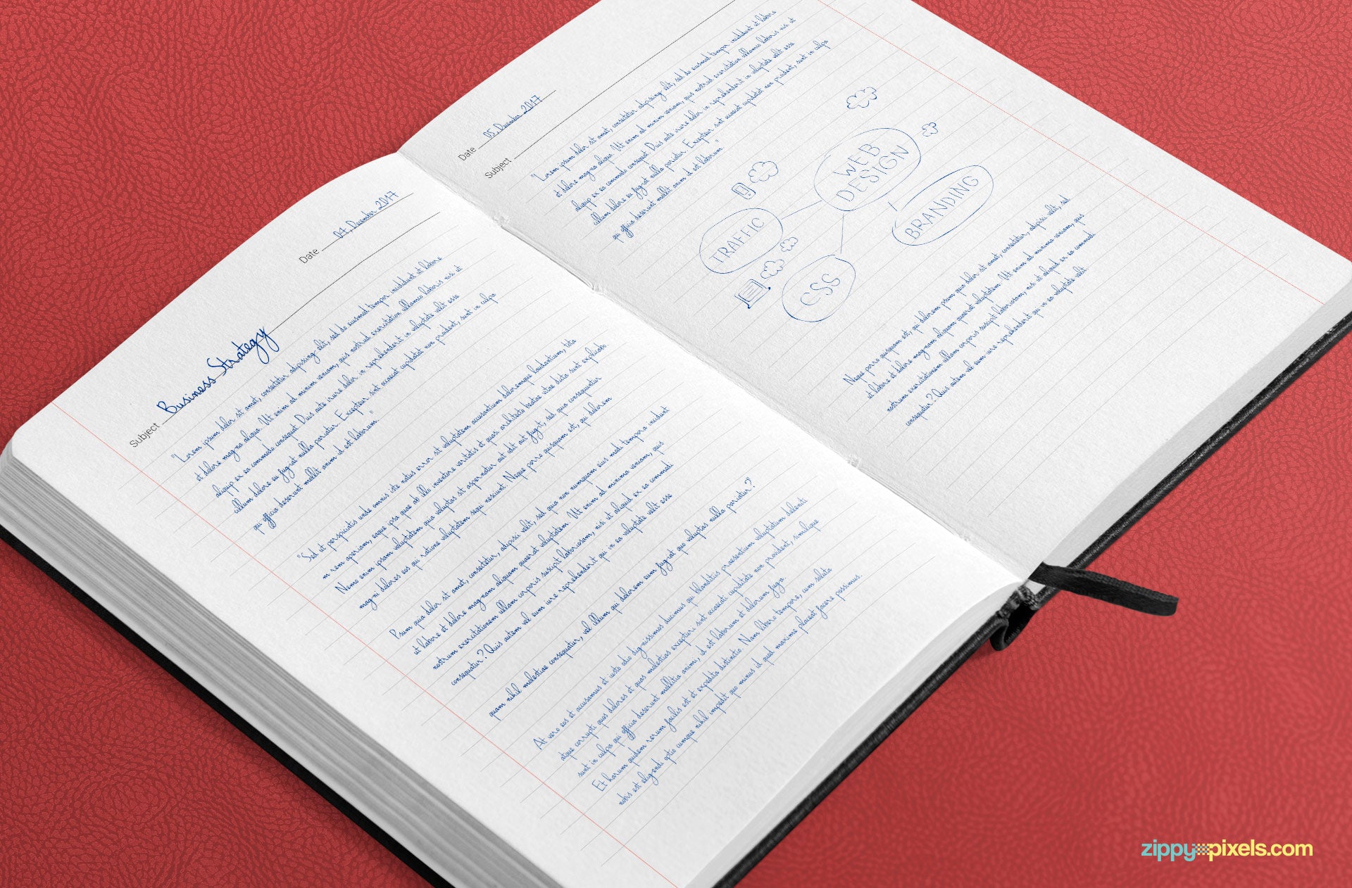 Notebook Mockup PSD