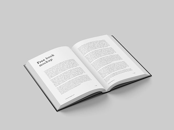 Clean and Thick Novel Book Mockup 6 Shots and Angles