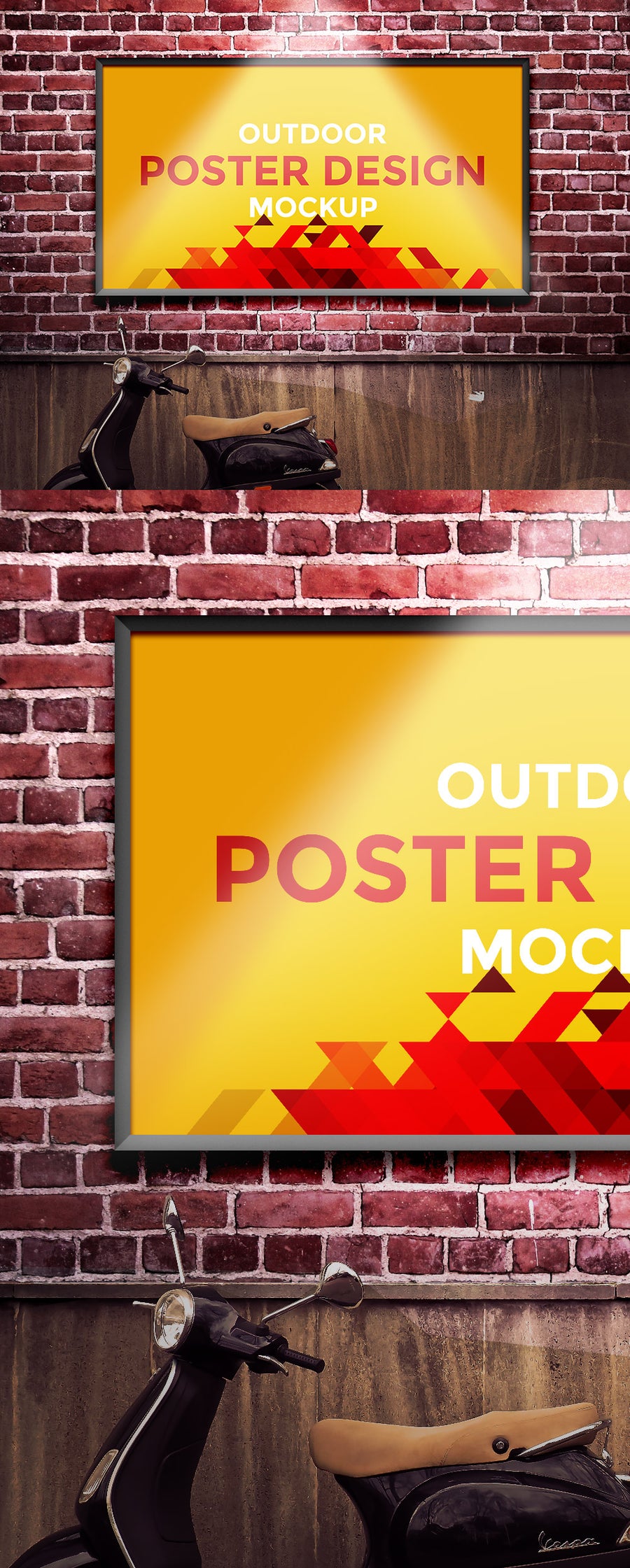 Horizontal Outdoor Poster Design Mockup