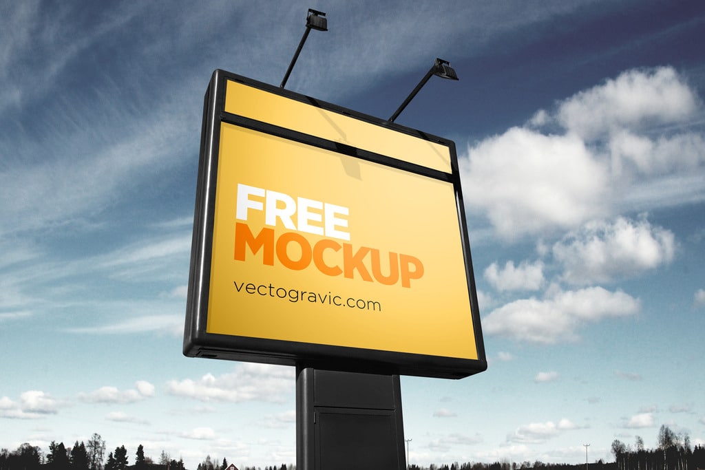 Clean Outdoor Sign Mockups
