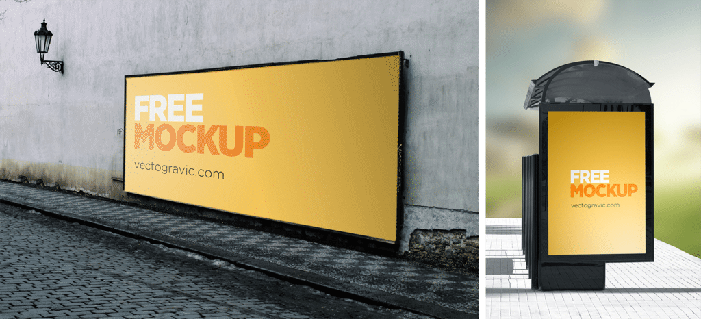 Clean Outdoor Sign Mockups