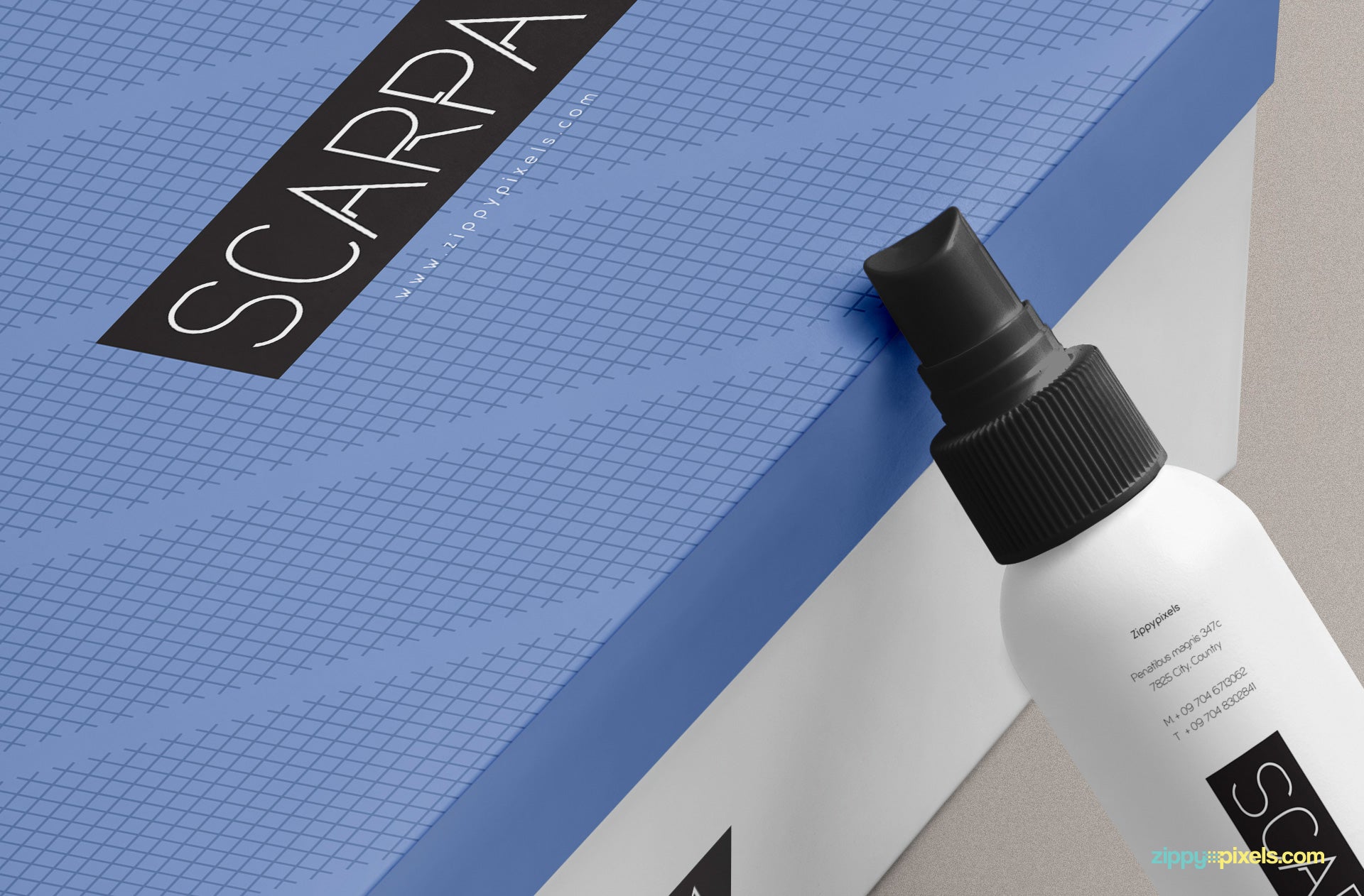 Plastic Spray Bottle Mockup