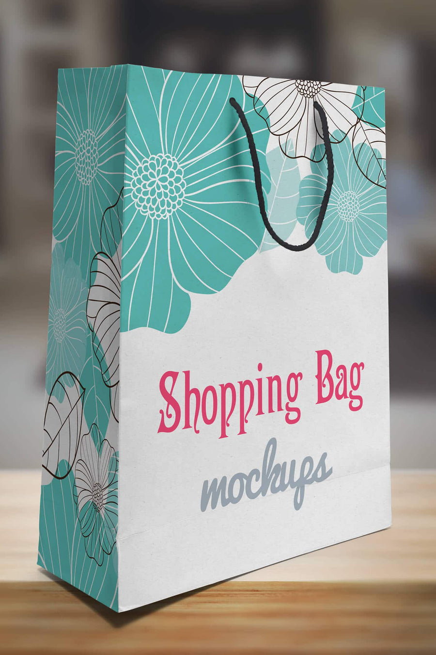 Shopping Paper Bag Mockup