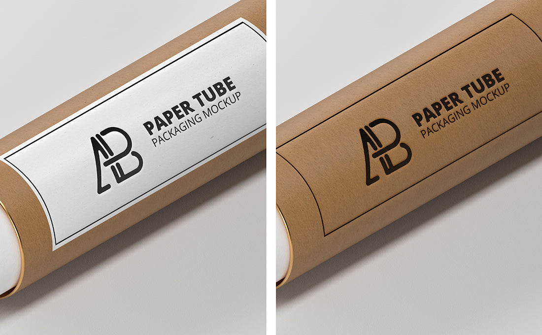 Paper Tube Packaging Mockup