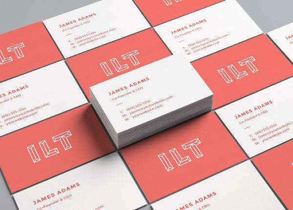 Isometric Business Card Mockups