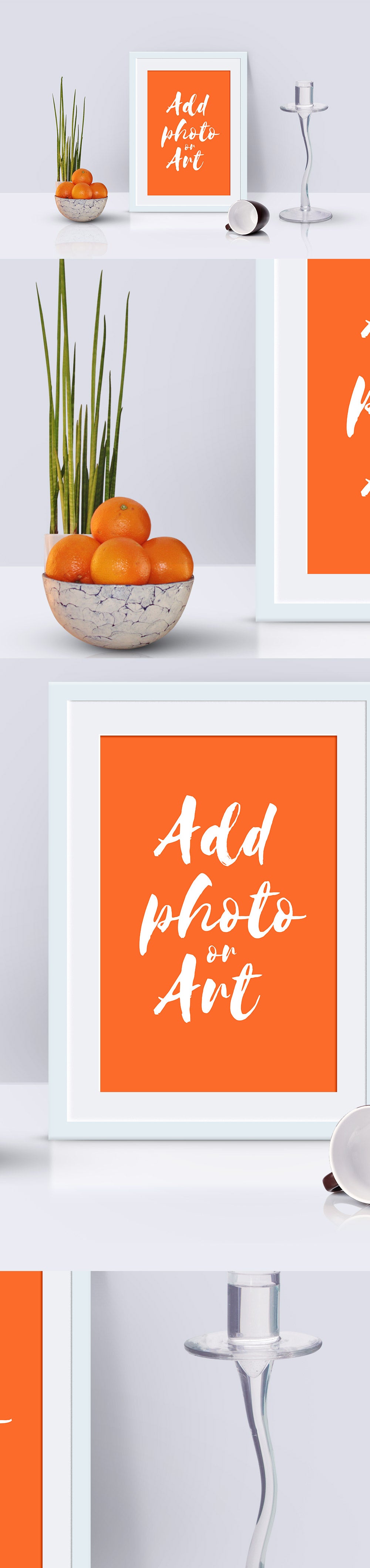 Photo Frame Decoration Mockup Scene