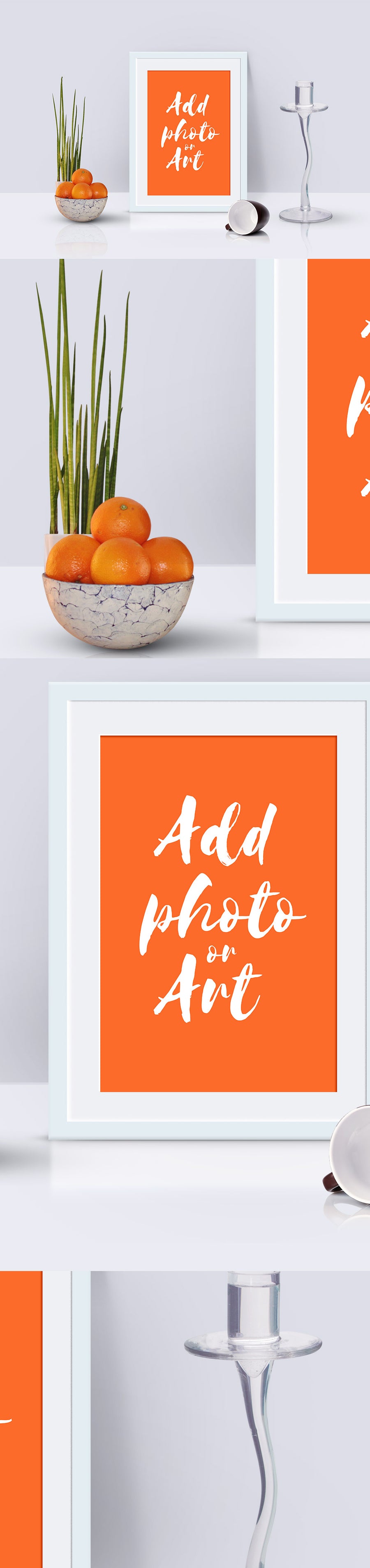 Photo Frame Decoration Mockup Scene