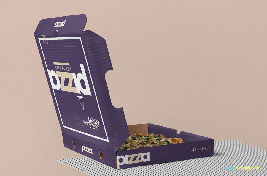 Pizza Box Mockup PSD