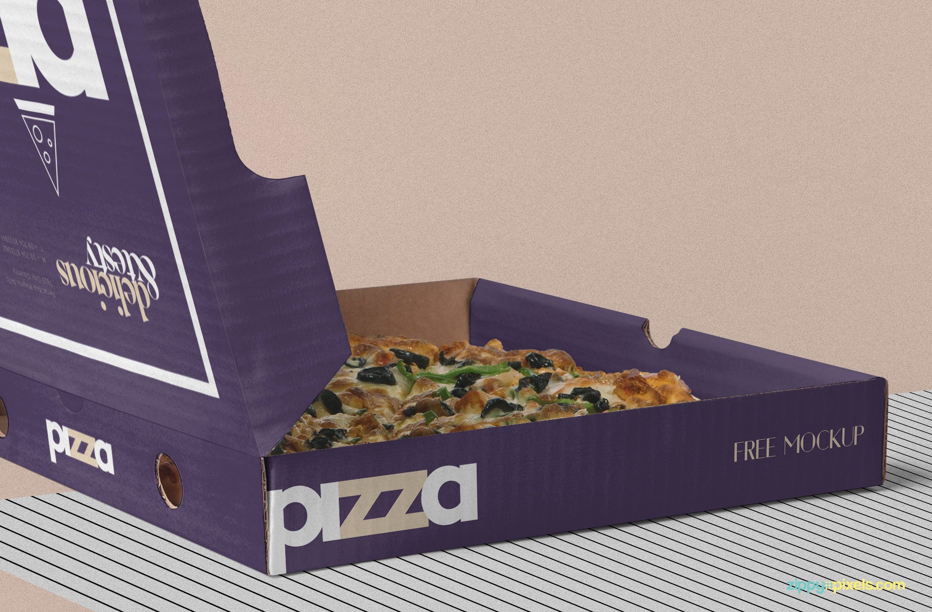 Pizza Box Mockup PSD