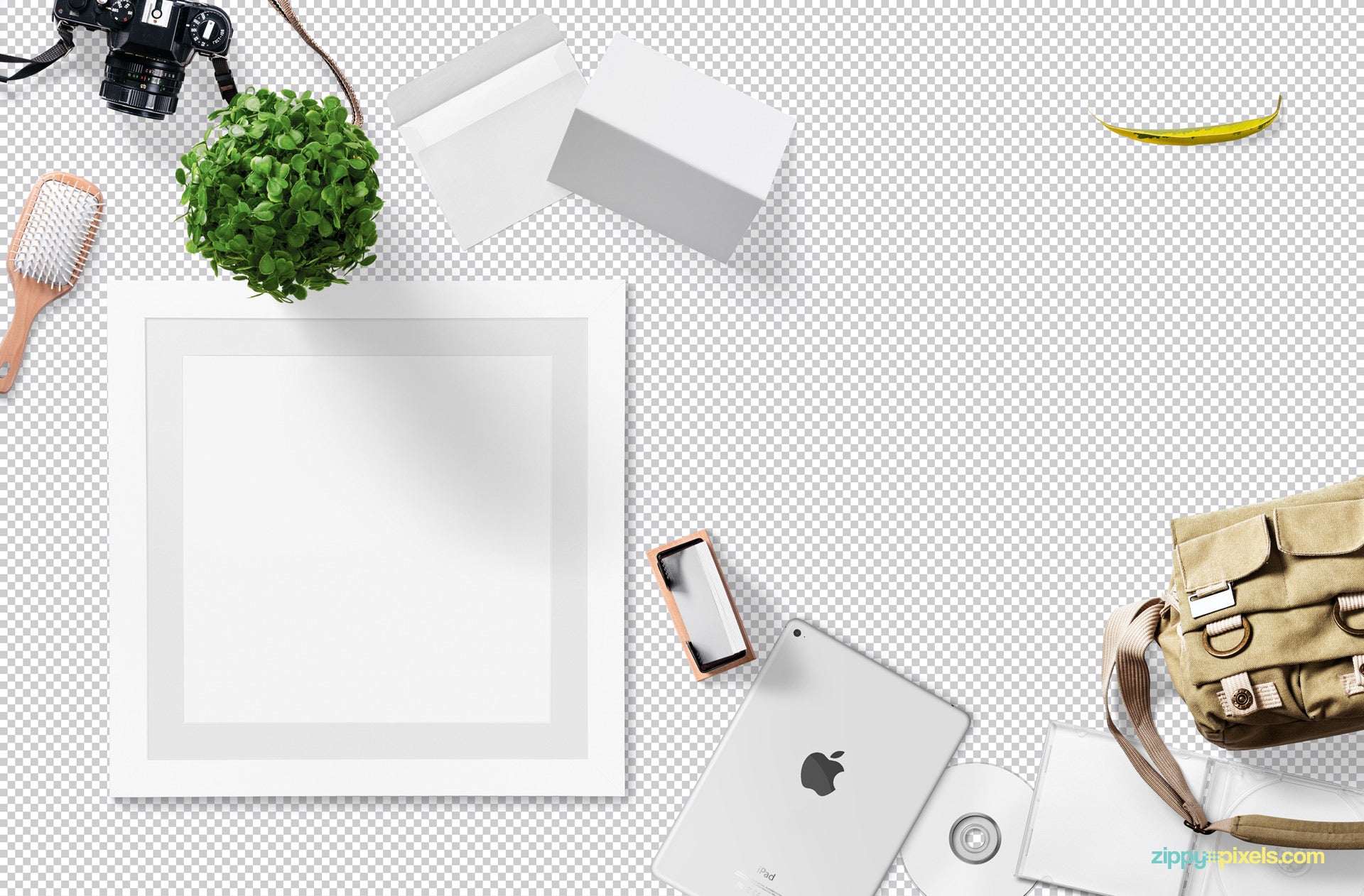 Customizable Hero Header Mockup Scene