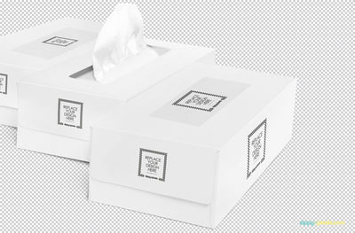 Luxury Tissue Box Mockup