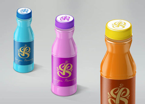 Realistic Plastic Bottle MockUp