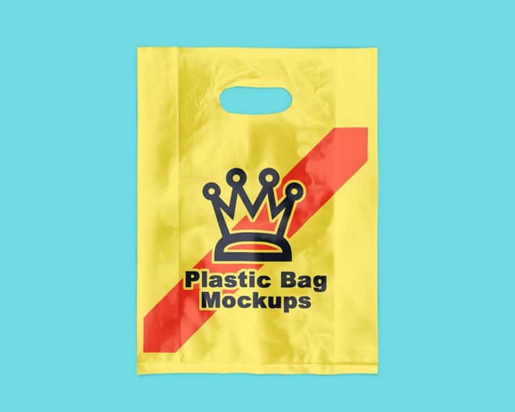 Set of Plastic Bag Mockups