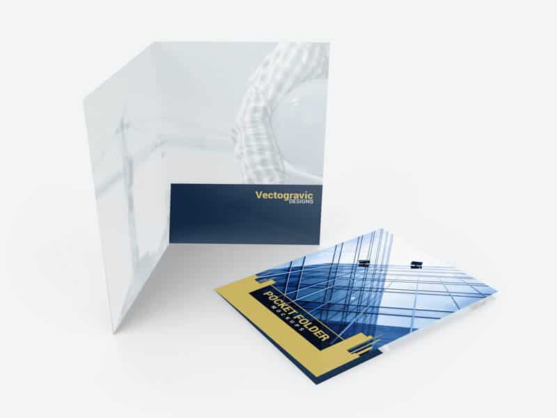 Standard Pocket Folder Mockups