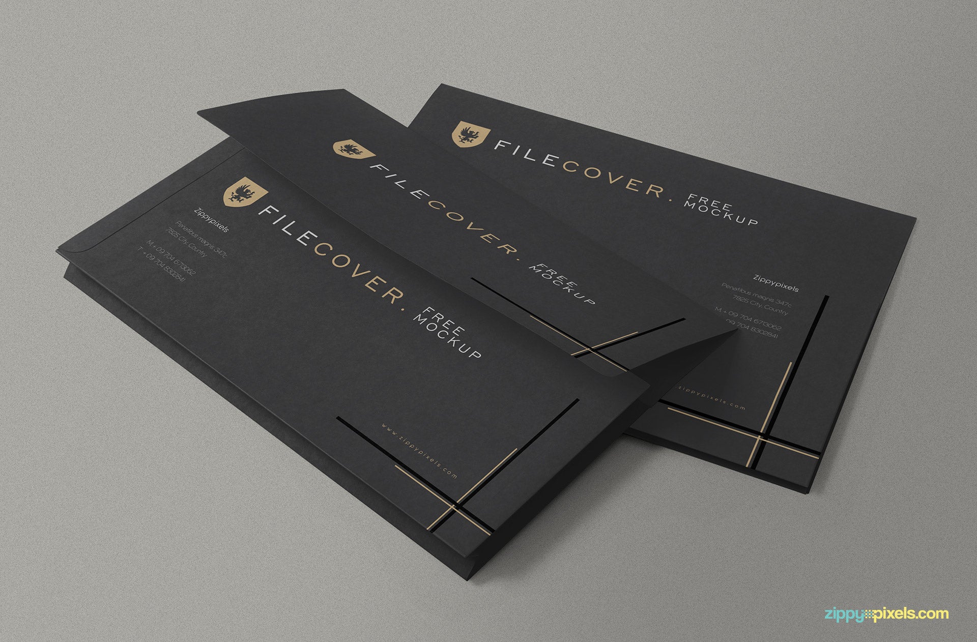 Pocket Folder Mockup PSD