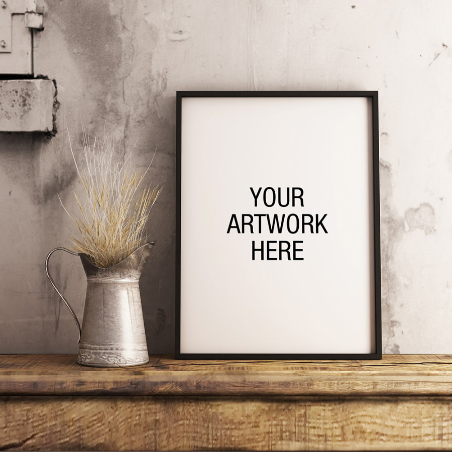 Industrial Artistic Interior Frame Mockup