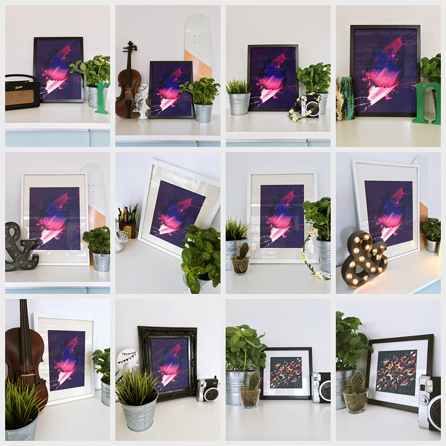 13 x Poster or Frame Mockups