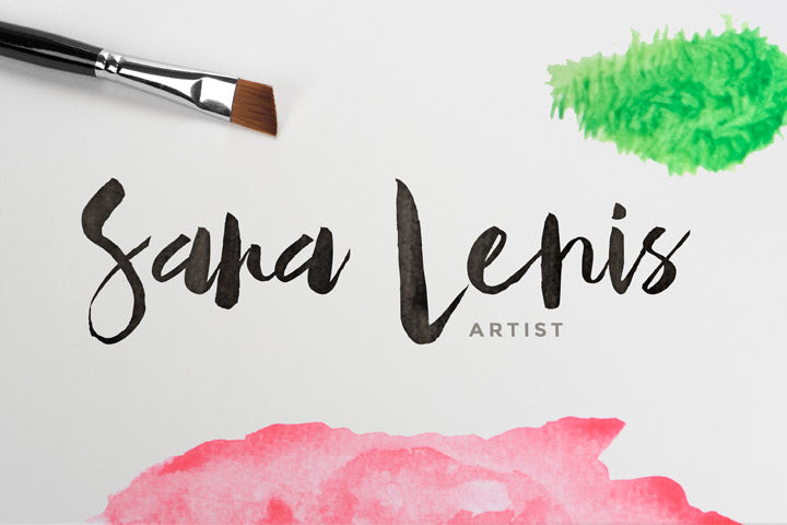 Watercolor Logo Mockup