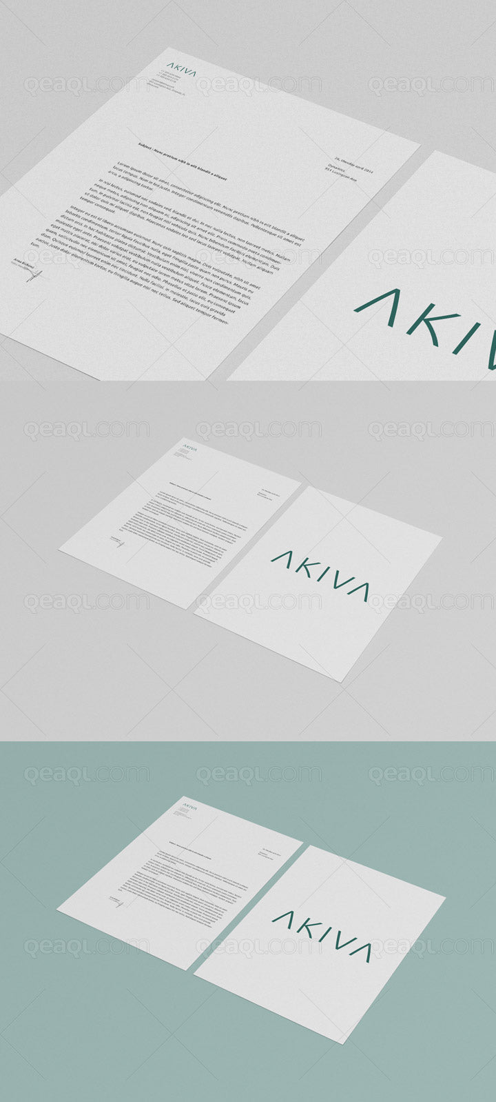 Multipurpose Mockup Letterhead, Flyer and Poster (A3, A4, A5