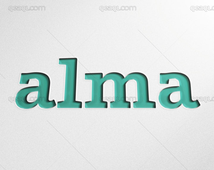 Engraved Logo Mockup with a Plastic/Glass Effect