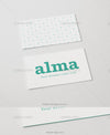 Business Card Mockup with Editable Background Color and Edge Color