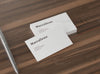 Photorealistic Double Business Card Mockup