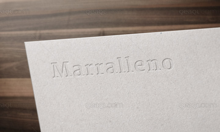 Logo Mockup with Textured Paper and Wood as Background