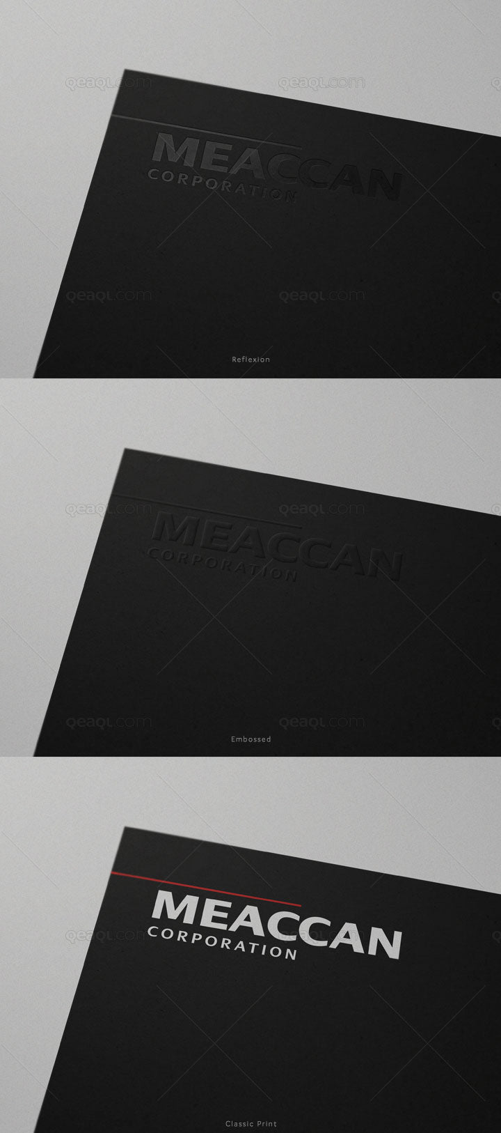 A Logo Mockup in a Black Paper