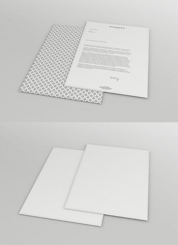 A3, A4 and A5 Letterhead Mockup