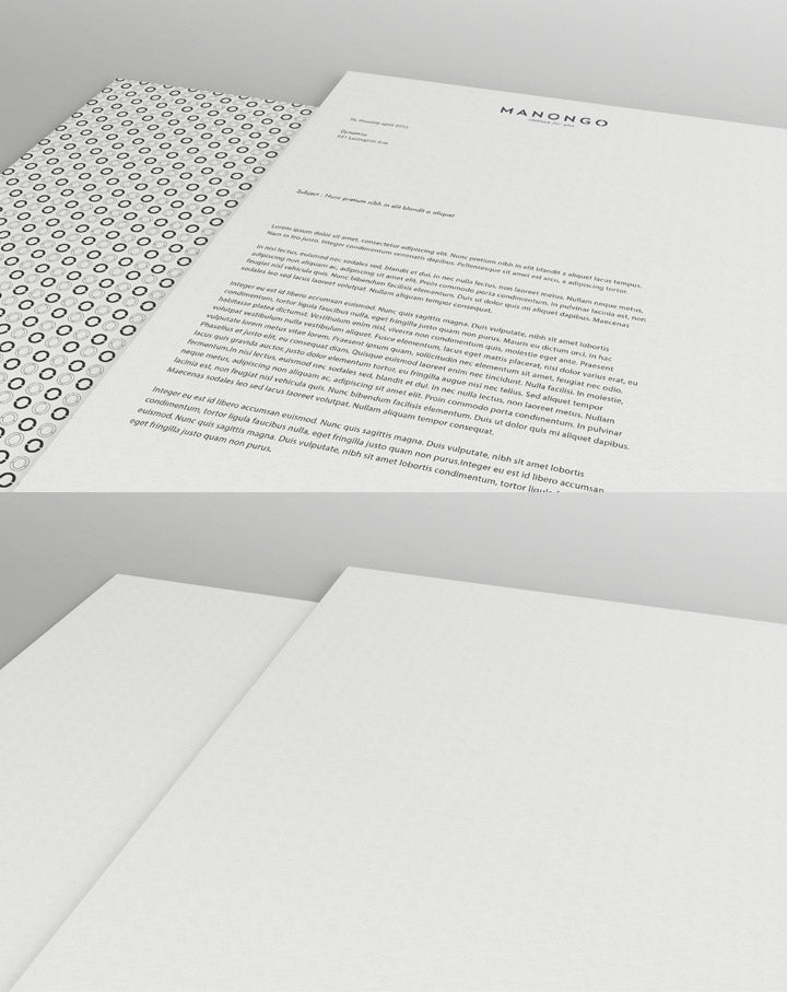 Highly-Detailed Letterhead Mockup