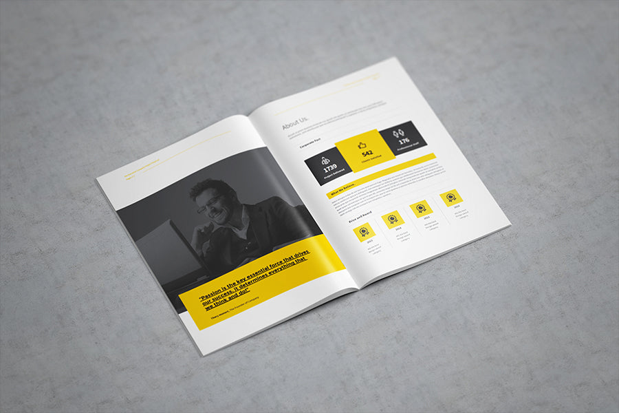 A4 Catalogue Brochure Mockup
