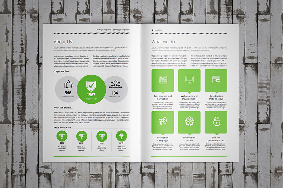 A4 Catalogue Brochure Mockup