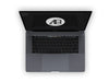 Realistic Space Gray Macbook Pro Mockup Top View