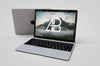 Realistic Apple Macbook Side Angle Mockup