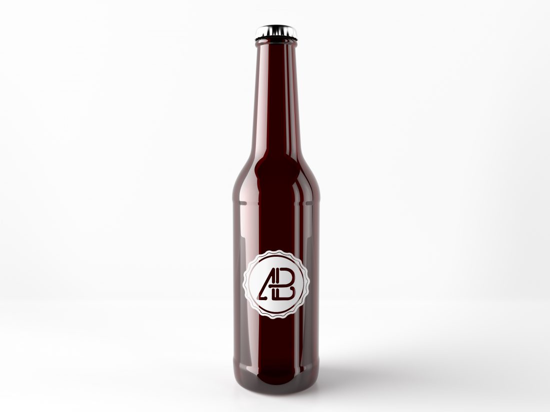 Ultra-Realistic Beer Bottle Mockup