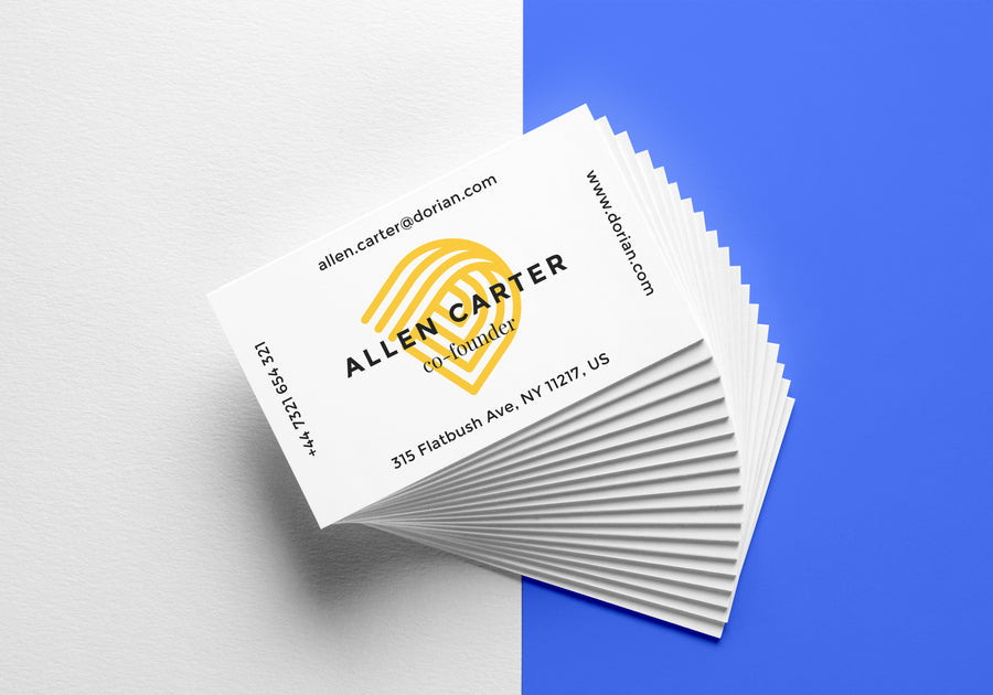 Realistic Business Cards Design MockUps