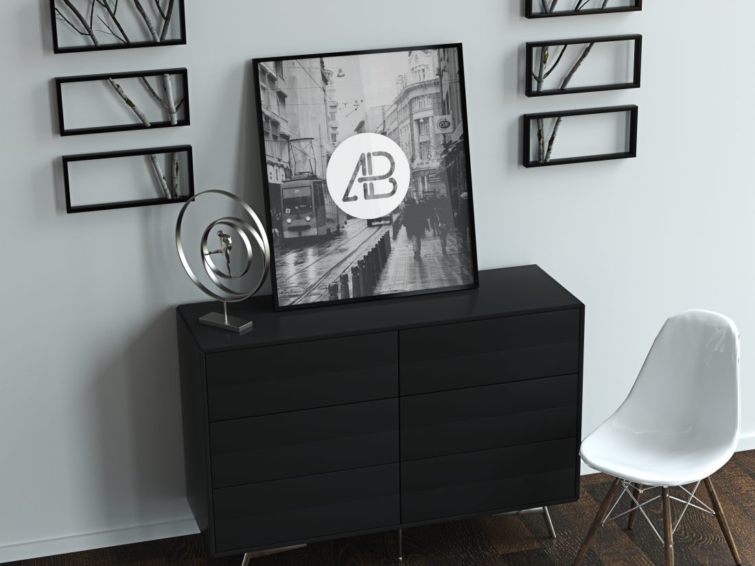 Realistic Home Decoration Frame Mockup