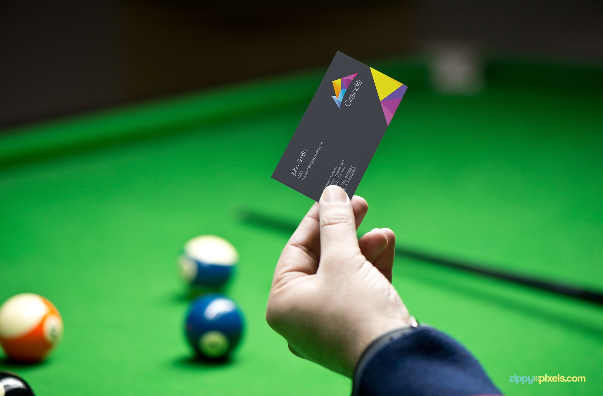 Realistic Business Card Mockup