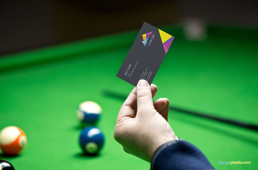 Realistic Business Card Mockup