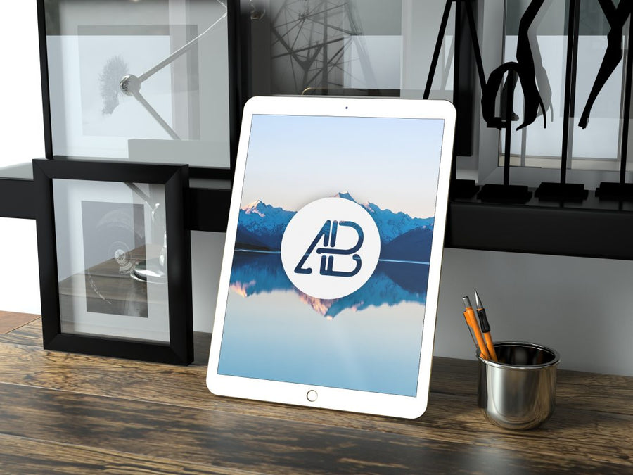 Realistic 12.9 Inch iPad Pro Mockup