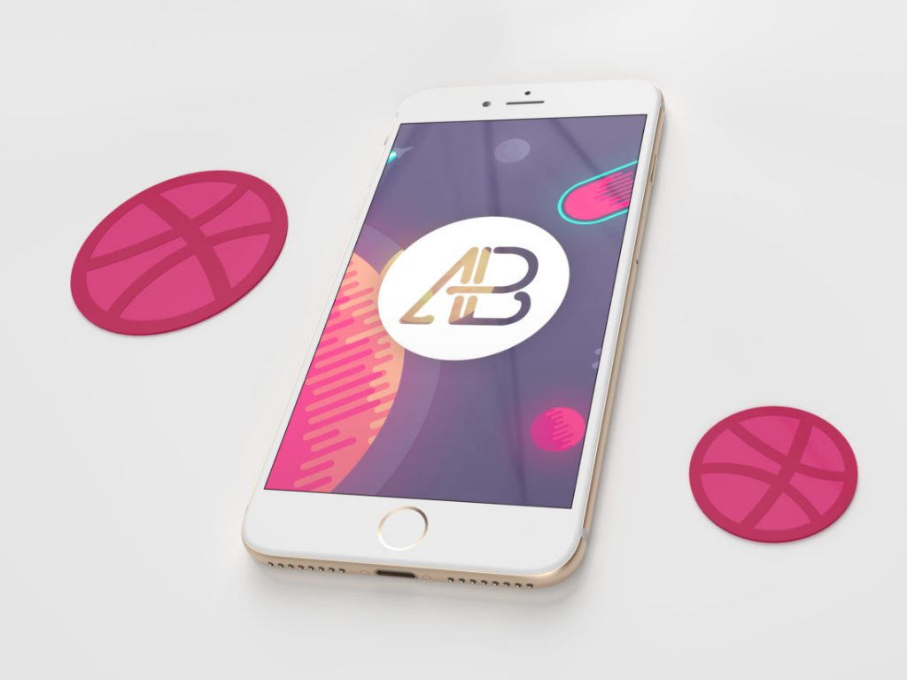 Realistic White iPhone 7 Plus Mockup Pack