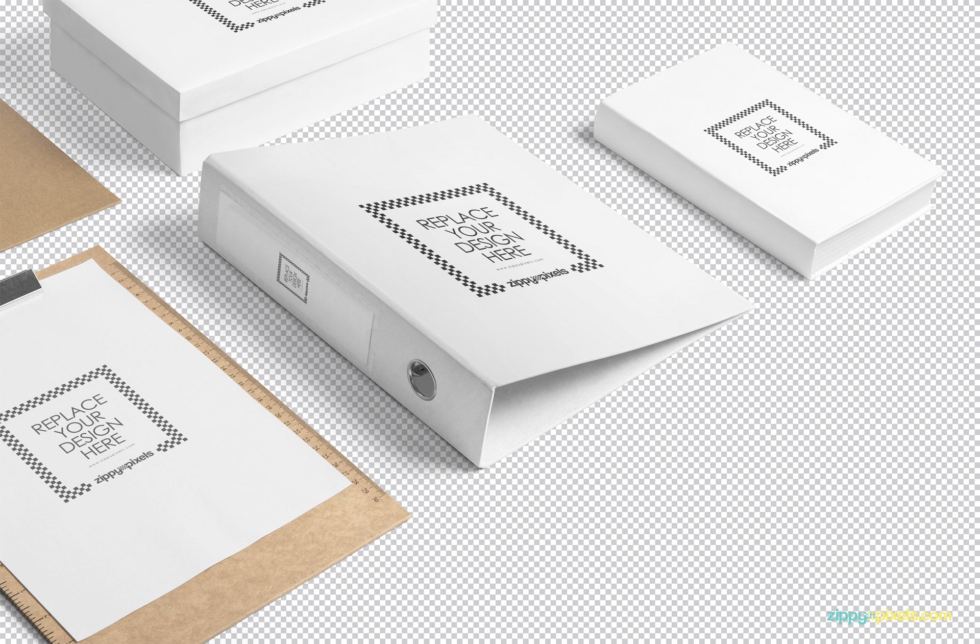 Box File Mockup Scene