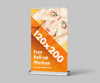 Business Advertisement Roll-Up Mockup or 120x200 cm