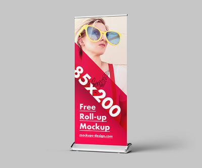 Roll-up Advertisement Mockup or 85x200 cm