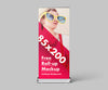 Roll-up Advertisement Mockup or 85x200 cm